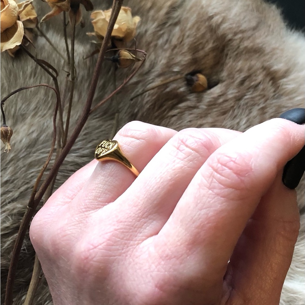 Respectfully F Off Ring - Picture 3 of 10